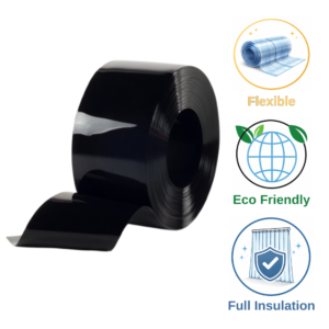 Opaque Black Coloured PVC Curtain - תמונה מקדימה