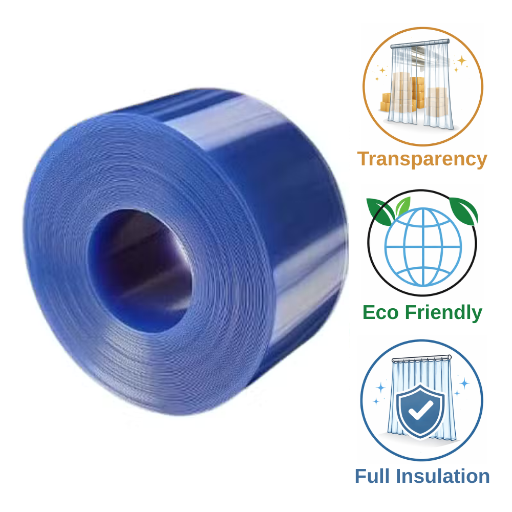 רצועות וילון PVC שקופות לחדרי קירור -40℃ - א.נ.י.א