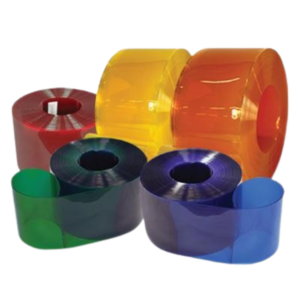 גלילי PVC שקוף צבעוני לגלריה