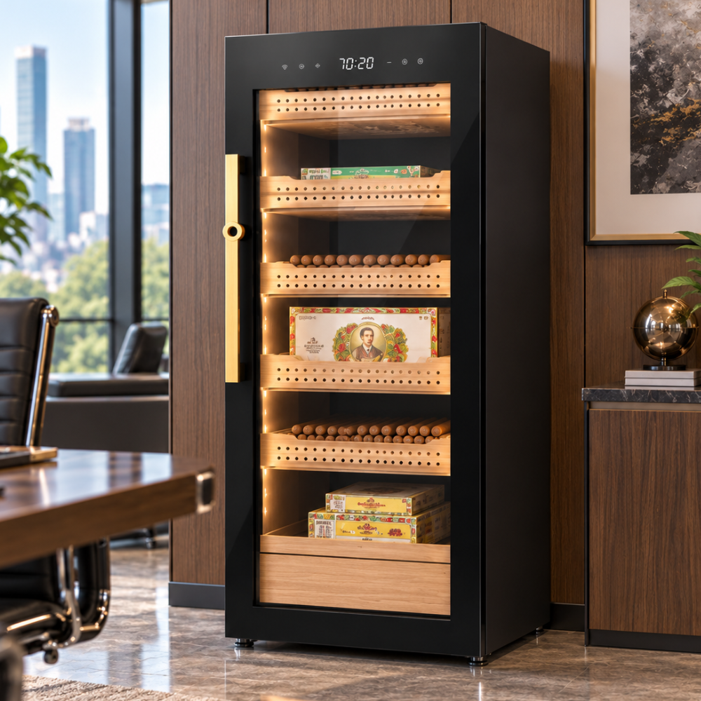 יומידור חשמלי עם בקרת לחות Cigar Humidor ANIA CH200AH/B4