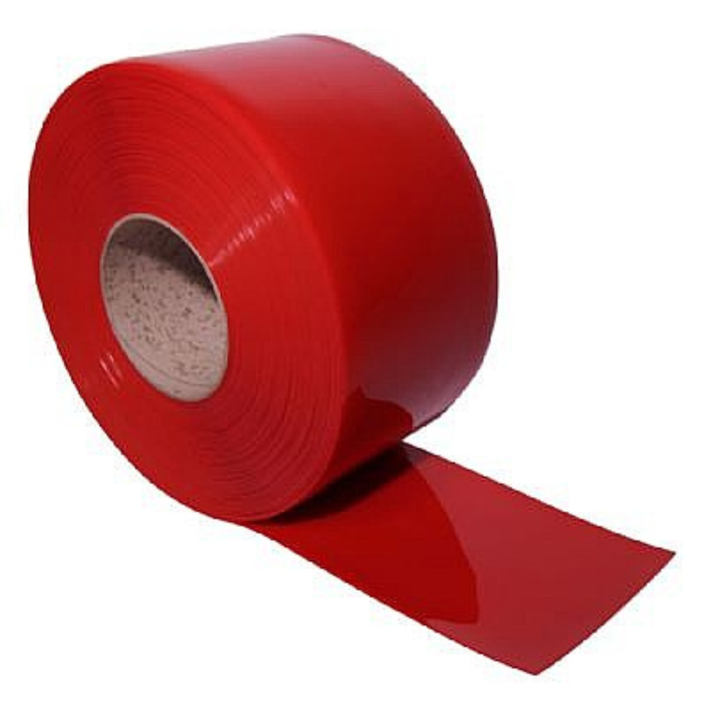 רצועות וילון PVC אטומות - בצבע אדום - א.נ.י.א